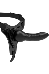 FETISH SUBMISSIVE HARNESS - SILICONE NERO REALISTICO 16 CM