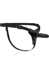 FETISH SUBMISSIVE HARNESS - SILICONE NERO REALISTICO 15 CM