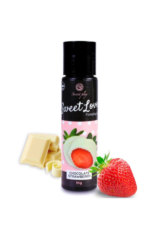 SECRETPLAY - GEL  DOLCE AMORE FRAGOLA E CIOCCOLATO BIANCO 60 ML