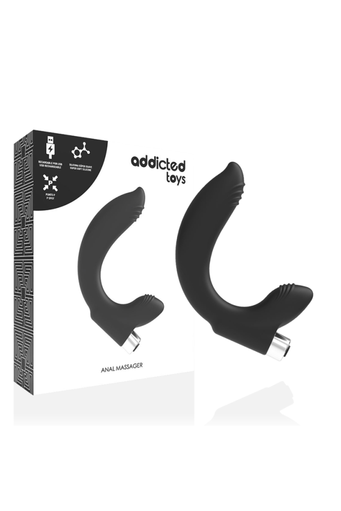 ADDICTED TOYS - VIBRATORE PROSTATICO RICARICABILE MODELLO 7 - NERO