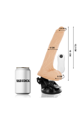 BASECOCK - VIBRATORE TELECOMANDO REALISTICO NATURALE 19 CM -O- 4 CM