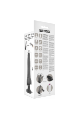 BASECOCK - VIBRATORE REALISTICO TELECOMANDO NERO 19 CM -O- 4 CM