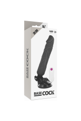 BASECOCK - VIBRATORE REALISTICO TELECOMANDO NERO 20 CM -O- 4 CM