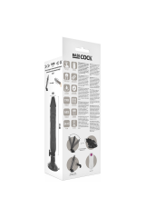 BASECOCK - VIBRATORE REALISTICO TELECOMANDO NERO 20 CM -O- 4 CM