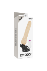 BASECOCK - VIBRATORE TELECOMANDO NATURALE REALISTICO 19.5 CM -O- 4 CM