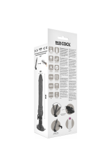 BASECOCK - VIBRATORE REALISTICO TELECOMANDO NERO 19.5 CM -O- 4 CM