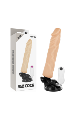 BASECOCK - VIBRATORE REALISTICO TELECOMANDO NATURALE 21 CM -O- 4 CM