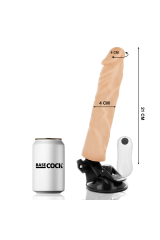 BASECOCK - VIBRATORE REALISTICO TELECOMANDO NATURALE 21 CM -O- 4 CM