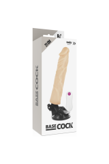 BASECOCK - VIBRATORE REALISTICO TELECOMANDO NATURALE 21 CM -O- 4 CM