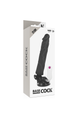 BASECOCK - VIBRATORE REALISTICO TELECOMANDO NERO 21 CM -O- 4 CM