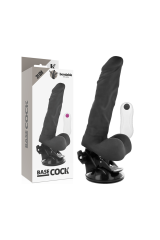 BASECOCK - VIBRATORE ARTICOLABILE TELECOMANDO NERO 21 CM -O- 5 CM