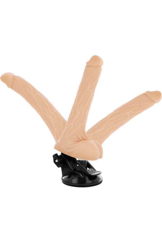 BASECOCK - VIBRATORE ARTICOLABILE TELECOMANDO NATURALE 18.5 CM -O- 4 CM