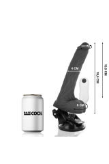 BASECOCK - VIBRATORE ARTICOLABILE TELECOMANDO NERO 18.5 CM -O- 4 CM