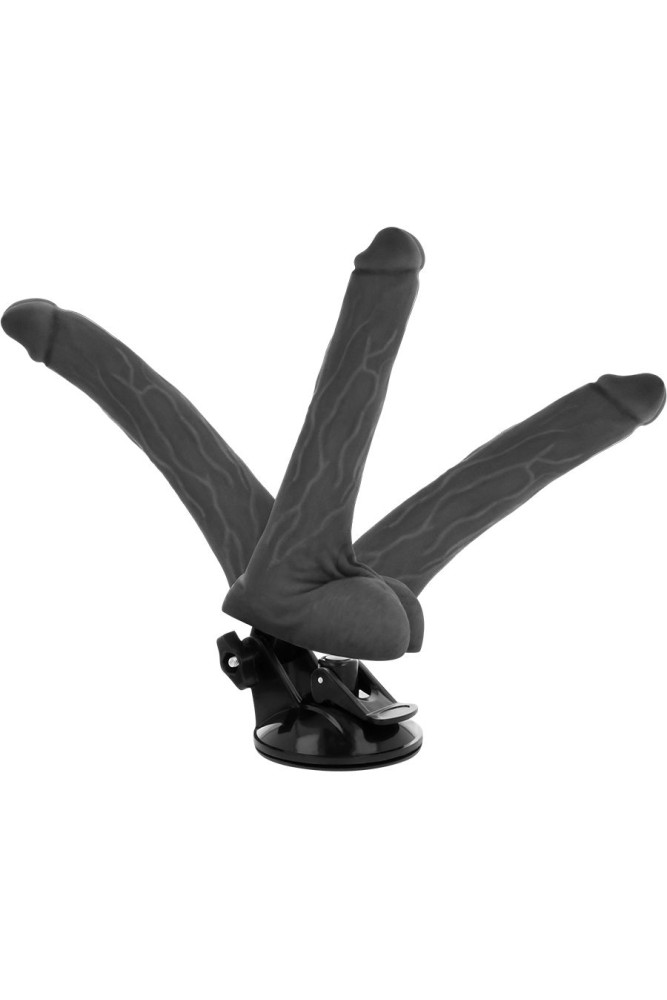 BASECOCK - VIBRATORE ARTICOLABILE TELECOMANDO NERO 18.5 CM -O- 4 CM