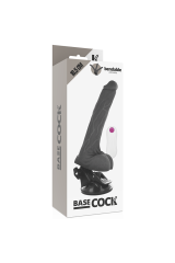 BASECOCK - VIBRATORE ARTICOLABILE TELECOMANDO NERO 18.5 CM -O- 4 CM